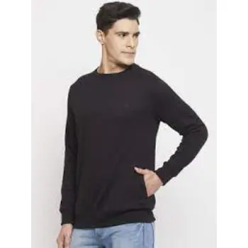 Men Round Neck Long Sleeves Sweatshirt